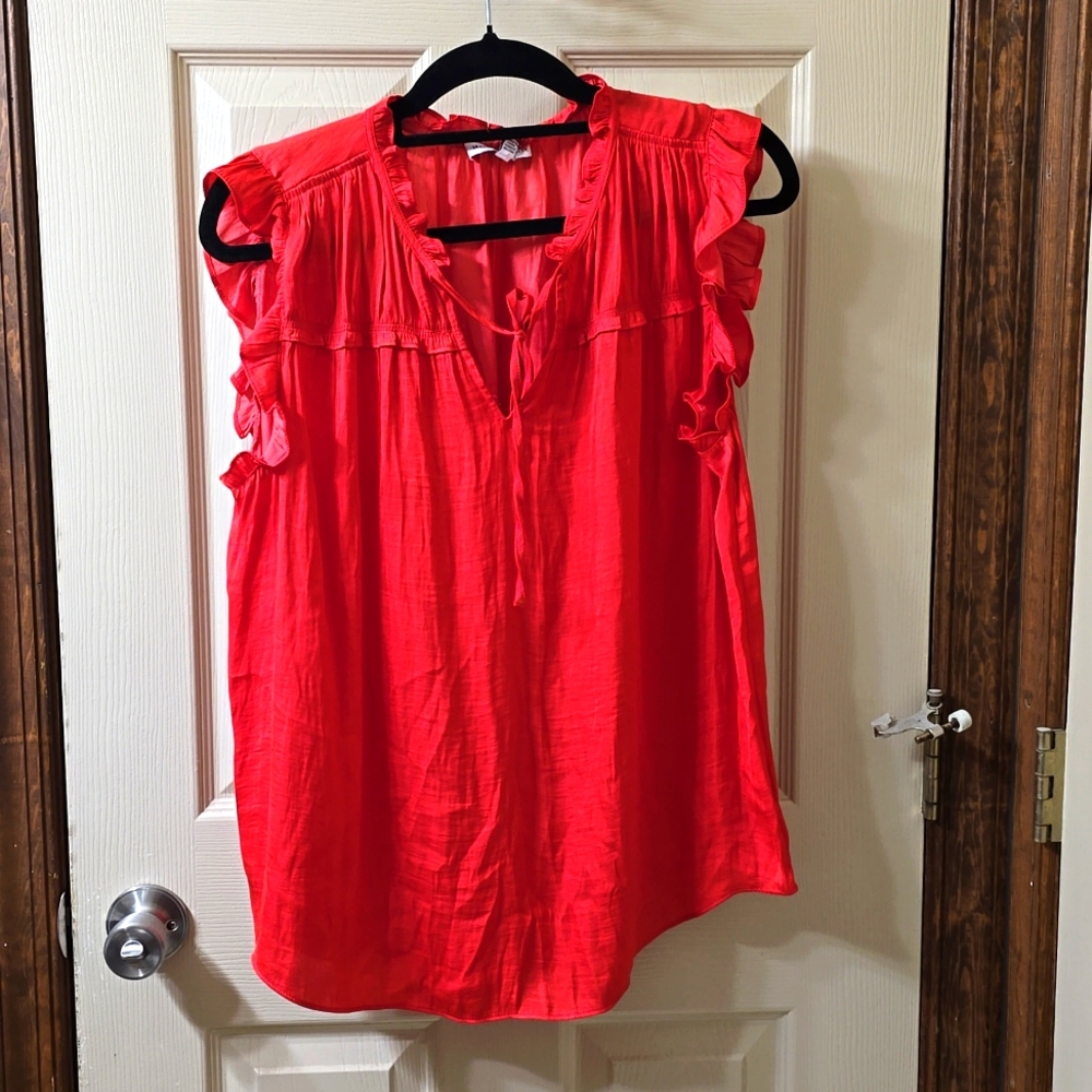 Women's Deep Coral top